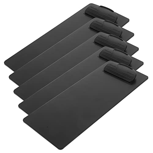 DOITOOL 5 Stück Clipboard Schreibtafel Schwarzes Clip Board für Rechnungen Menüs und Dokumente für Büro und Veranstaltungen Leicht und Handlich zur Aufbewahrung von Papieren von DOITOOL