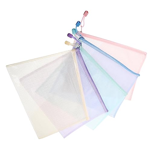 DOITOOL 5 Stück Dokumententaschen mit Reißverschluss Wasserdichte Transparente Mesh Aktenbeutel für Büro für Aufbewahrung von Unterlagen Schreibwaren und Reiseutensilien DOITOOL 5 Stück Dokumententaschen mit Reißverschluss Wasserdichte Transparente Mesh Aktenbeutel für Büro für Aufbewahrung von Unterlagen Schreibwaren und Reiseutensilien von DOITOOL