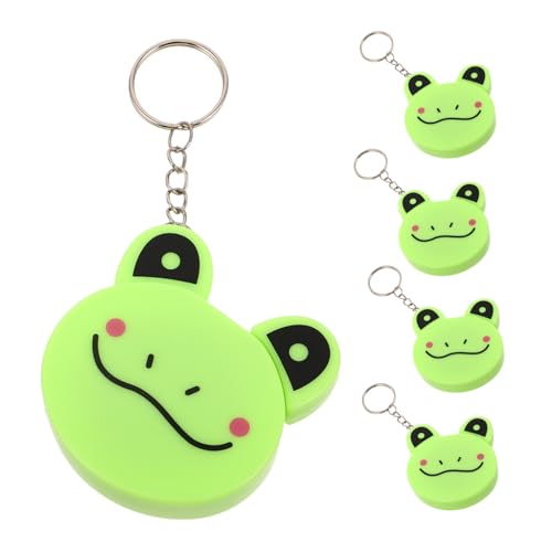DOITOOL 5 Stück Frosch Maßbänder Schlüsselanhänger Weich Automatisch Aufrollbar Doppelseitiges Lineal Flexibel für Körper Stoff Nähen Handwerk Zubehör DOITOOL 5 Stück Frosch Maßbänder Schlüsselanhänger Weich Automatisch Aufrollbar Doppelseitiges Lineal Flexibel für Körper Stoff Nähen Handwerk Zubehör von DOITOOL