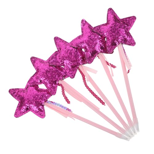 DOITOOL 5 Stück Glitter Star Gel Kugelschreiber Kreative PU Stern Design Stifte Komfortable Schreibstifte mit Glitzerndem Finish Cartoonartig Langlebig für Schüler Büro Geschenke von DOITOOL