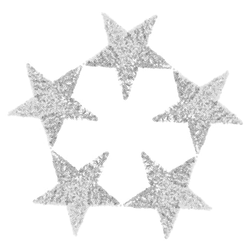 DOITOOL 5 Stück Glitzernde Stern Patches Pailletten DIY Applikationen für Kleidung Taschen Hüte und Jeans Einfache Anwendung für Bastelprojekte DOITOOL 5 Stück Glitzernde Stern Patches Pailletten DIY Applikationen für Kleidung Taschen Hüte und Jeans Einfache Anwendung für Bastelprojekte von DOITOOL