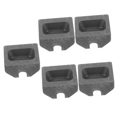 DOITOOL 5 Stück Graphit Gießform Förmig Hochtemperaturbeständig Langlebig und Präzise für Metallverarbeitung und Schmuckherstellung Labor und Schulprojekte von Gold Silber und Legierungen DOITOOL 5 Stück Graphit Gießform Förmig Hochtemperaturbeständig Langlebig und Präzise für Metallverarbeitung und Schmuckherstellung Labor und Schulprojekte von Gold Silber und Legierungen von DOITOOL
