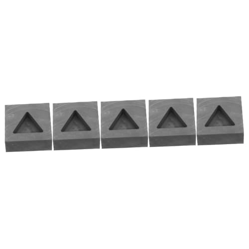 DOITOOL 5 Stück Graphit Gießform mit Dreiecksdesign Hochtemperaturbeständige Gießform für Metall für Schmelz und Experimentieranwendungen Langlebig und Korrosionsbeständig Kleine Objekte DOITOOL 5 Stück Graphit Gießform mit Dreiecksdesign Hochtemperaturbeständige Gießform für Metall für Schmelz und Experimentieranwendungen Langlebig und Korrosionsbeständig Kleine Objekte von DOITOOL