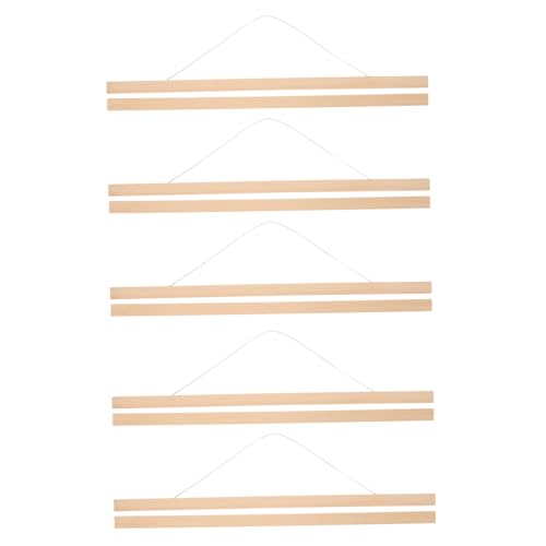 DOITOOL 5 Stück Holz Poster Aufhängesystem Stabiler Holzrahmen für Bilder und Kunstwerke DIY Scroll Hänger für Wanddekoration für Poster und Fotos DOITOOL 5 Stück Holz Poster Aufhängesystem Stabiler Holzrahmen für Bilder und Kunstwerke DIY Scroll Hänger für Wanddekoration für Poster und Fotos von DOITOOL
