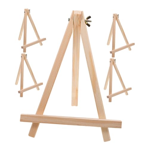 DOITOOL 5 Stück Holzstaffeleien für Tischdisplay Dekorative und Fotohalter und Leicht für Kunstklassen Hochzeiten und Wohnräume Maße von DOITOOL