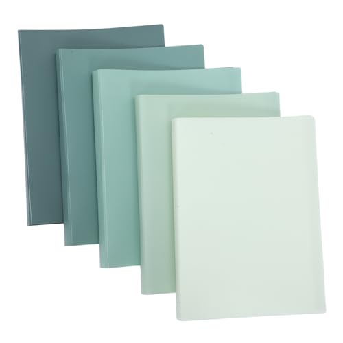 DOITOOL 5 Stück Informationsbroschüre Datei-Organizer-Ordner mehrere Organisation dokumentieren Dateiordner fünf aktenordner Dokumentenhalter aus Kunststoff Papier-Organizer-Ordner pp Grün von DOITOOL
