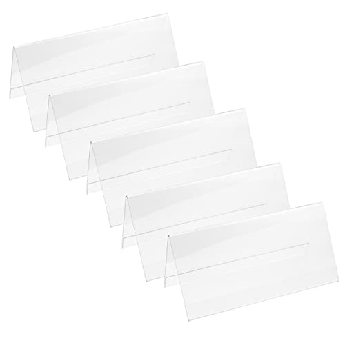 DOITOOL 5 Stück Konferenztischkarten Staffelei Anzeigen Namensschild-etikettenständer Dokument Steht Für Anzeige Werbeschilder Für Tische Doppelt Gruß Transparent Acryl DOITOOL 5 Stück Konferenztischkarten Staffelei Anzeigen Namensschild-etikettenständer Dokument Steht Für Anzeige Werbeschilder Für Tische Doppelt Gruß Transparent Acryl von DOITOOL