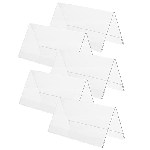 DOITOOL 5 Stück Konferenztischkarten Stand Name Tischplatte Präsentationsständer aus einseitig Form Party Display-Schildhalter Tischschildhalter Acryl Transparent DOITOOL 5 Stück Konferenztischkarten Stand Name Tischplatte Präsentationsständer aus einseitig Form Party Display-Schildhalter Tischschildhalter Acryl Transparent von DOITOOL