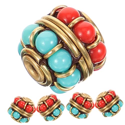 DOITOOL 5 Stück Kupfer Spacer Perlen für Diy Schmuck Ethnischer Stil Glatte Oberfläche für Armbänder und Bastelzubehör für Projekte DOITOOL 5 Stück Kupfer Spacer Perlen für Diy Schmuck Ethnischer Stil Glatte Oberfläche für Armbänder und Bastelzubehör für Projekte von DOITOOL