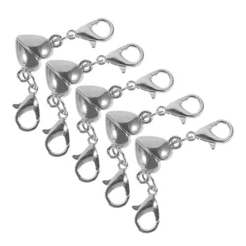 DOITOOL 5 Stück Magnetschnallenschmuck Magnetverschlüsse Verschlüsse für Schmuck Schlüssel magnetischer DIY-Verschluss verschließbare magnetische Schmuckverschlüsse Kupferlegierung Silber DOITOOL 5 Stück Magnetschnallenschmuck Magnetverschlüsse Verschlüsse für Schmuck Schlüssel magnetischer DIY-Verschluss verschließbare magnetische Schmuckverschlüsse Kupferlegierung Silber von DOITOOL