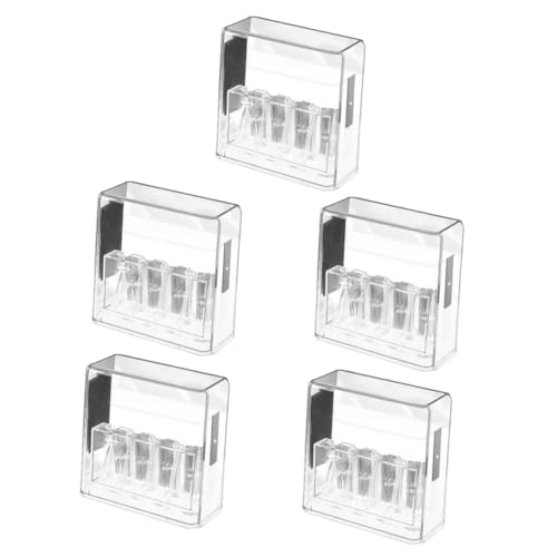 DOITOOL 5 Stück Manueller Bleistiftspitzer mit Löchern für Künstler und Praktischer Handlicher Anspitzer Sicher und Effizient für Schule und Büro Transparentes Design DOITOOL 5 Stück Manueller Bleistiftspitzer mit Löchern für Künstler und Praktischer Handlicher Anspitzer Sicher und Effizient für Schule und Büro Transparentes Design von DOITOOL