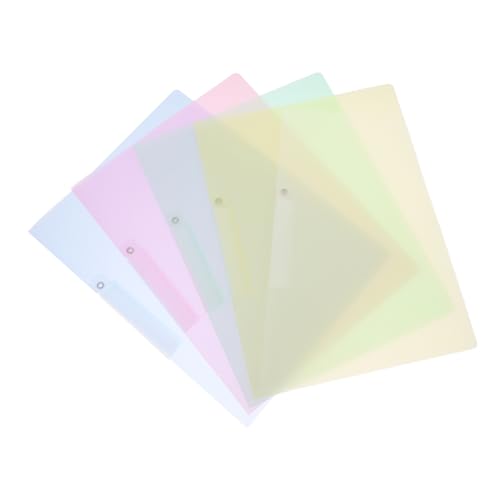 DOITOOL 5 Stück Mappe Gelb dokumentieren Clips Schreibwaren Papierkram-Ordner Abdeckung aktenordner Inhaber einer Geburtsurkunde für Reisen übersichtlicher Datei-Organizer Portfolio-Ordner von DOITOOL