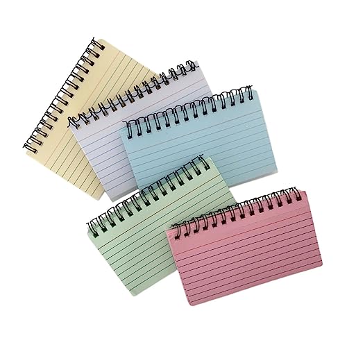 DOITOOL 5 Stück Notizbuch Notizbilder süßer Notizblock spiralblock gefüttert Mini-Spiralnotizblock Spiral- Mini-Schreibblock Spulen Notizblock tragbares Schreibblock Papier von DOITOOL