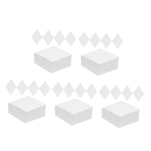 DOITOOL 5 Stück Patchwork-Papiervorlage Form Musterpapier zum Nähen Quiltvorlagen zum Quilten Quilt-Schneidevorlagen Diamant Blume für Sechseckige Quiltpapiere Papier-Quilt-Vorlage Weiß von DOITOOL