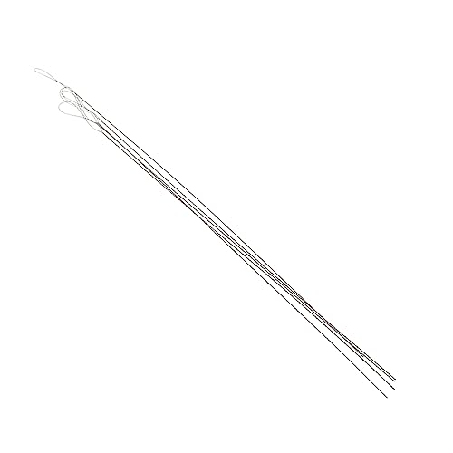 DOITOOL 5 Stück Perlennadel rostfrei Einfädeln Anlasser sehr Sticknadeln spitz Stickereien Nadeln Werkzeuge zur Herstellung von Armbändern Stickwerkzeuge Eisendraht Silver von DOITOOL