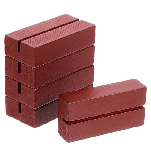 DOITOOL 5 Stück Postkartenhalter Namenskartenständer Schreibtischkartenhalter Inhaber Einer Bürokarte Office Display -vorräte Basis Für Namenskarten Bildhalterständer Holz Kaffee DOITOOL 5 Stück Postkartenhalter Namenskartenständer Schreibtischkartenhalter Inhaber Einer Bürokarte Office Display -vorräte Basis Für Namenskarten Bildhalterständer Holz Kaffee von DOITOOL