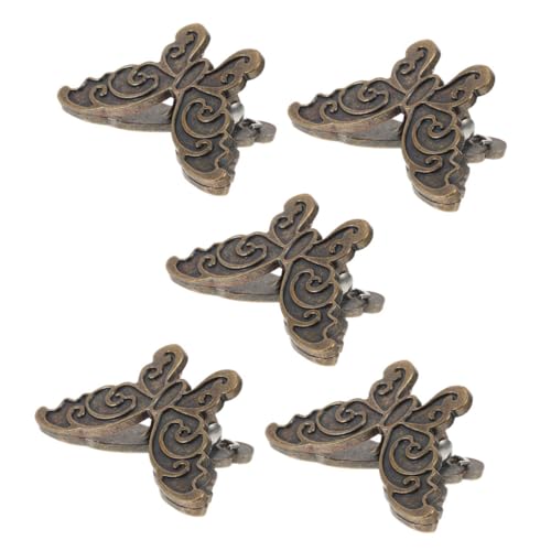 DOITOOL 5 Stück Retro Schmetterling Büroklammern Metall Papierklemmen Kleine Binder Clips für Fotos Notizen Dokumente Kreative Organizer für Büro Schule Zuhause von DOITOOL