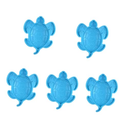 DOITOOL 5 Stück Schildkröte Silikonform Flexibel Langlebig für DIY Wanddeko Gießform Epoxidharz Basteln Meeresschildkröte Wandornament Wohnkultur Zubehör von DOITOOL