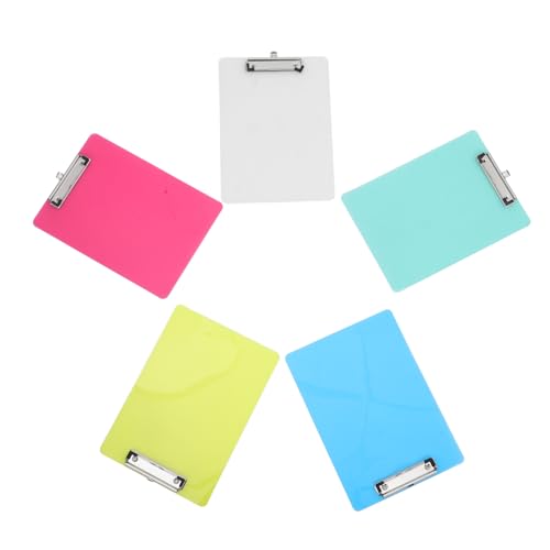 DOITOOL 5 Stück Schreibtafelblock Zwischenablage Bretter Aktenklammern aus Kunststoff praktisches Akten-Klemmbrett Schreibunterstützungstafel Papierclips Clipboard Aluminiumlegierung DOITOOL 5 Stück Schreibtafelblock Zwischenablage Bretter Aktenklammern aus Kunststoff praktisches Akten-Klemmbrett Schreibunterstützungstafel Papierclips Clipboard Aluminiumlegierung von DOITOOL