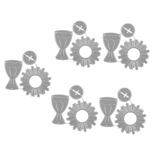 DOITOOL 5 Stück Scrapbooking Wörter Stanzformen Sammelalbum stirbt machen dekoration Handwerk Schneideform Stanzform für Handwerk Schneidwerkzeug Stahl mit hohem Kohlenstoffgehalt Silver von DOITOOL