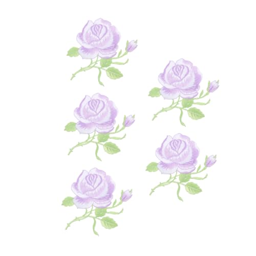 DOITOOL 5 Stück Stickmaterialien Flicken nähen bestickt süße Patches Kleidungsflicken Aufnäher für Jeans Stoff Rosenfleck Aufnäher mit Blumenstickerei gestickte Aufnäher Stickgarn Violett DOITOOL 5 Stück Stickmaterialien Flicken nähen bestickt süße Patches Kleidungsflicken Aufnäher für Jeans Stoff Rosenfleck Aufnäher mit Blumenstickerei gestickte Aufnäher Stickgarn Violett von DOITOOL