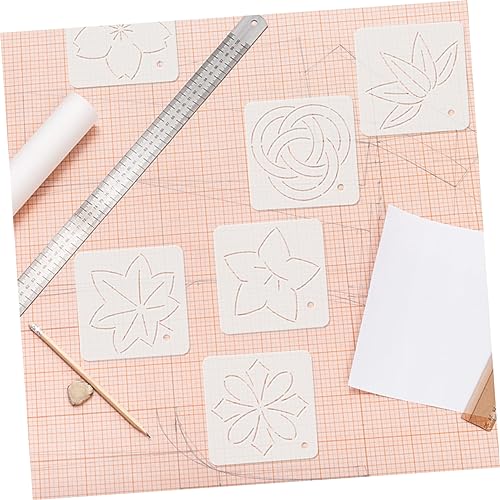DOITOOL 5 Stück Teiliges Acryl Patchwork Lineal Nähwerkzeuge für Quilting und Bekleidungsdesign Leicht und Tragbar für Anfänger und Präzise und Benutzerfreundlich von DOITOOL