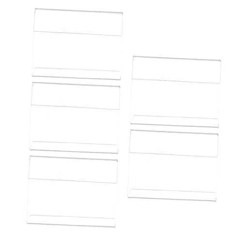 DOITOOL 5 Stück Teiliges Acryl Preisschildhalter für Desktop Stabiler und Wiederverwendbarer Display Ständer Geeignet für Etiketten Vielseitig für Preisschilder Flyer Menükarten und DOITOOL 5 Stück Teiliges Acryl Preisschildhalter für Desktop Stabiler und Wiederverwendbarer Display Ständer Geeignet für Etiketten Vielseitig für Preisschilder Flyer Menükarten und von DOITOOL