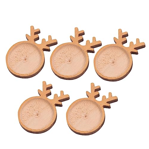 DOITOOL 5 Stück Teiliges Brooch Making Supplies aus Holz mit Broschennadelschale Praktische Runde DIY Brustnadel Tabletts für Schmuckgestaltung DOITOOL 5 Stück Teiliges Brooch Making Supplies aus Holz mit Broschennadelschale Praktische Runde DIY Brustnadel Tabletts für Schmuckgestaltung von DOITOOL