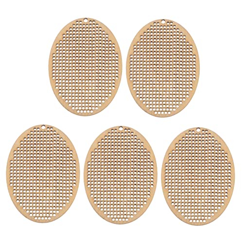 DOITOOL 5 Stück Teiliges Diy Kreuzstich Holzchips Handgefertigte Mini Holzanhänger mit Vorgebohrtem Oval für Bastelprojekte und Geschenke Praktische Dekoration für Kreuzstichliebhaber DOITOOL 5 Stück Teiliges Diy Kreuzstich Holzchips Handgefertigte Mini Holzanhänger mit Vorgebohrtem Oval für Bastelprojekte und Geschenke Praktische Dekoration für Kreuzstichliebhaber von DOITOOL