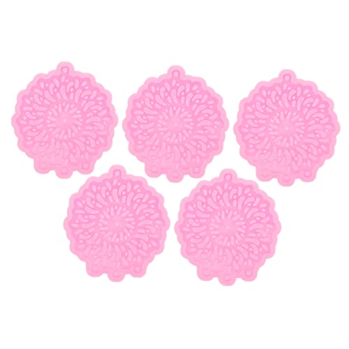 DOITOOL 5 Stück Teiliges Diy Silikonformen Mandala Design Flexible Gießformen für Kreative Anhänger Herstellung für Bastelprojekte Geschenkideen von DOITOOL
