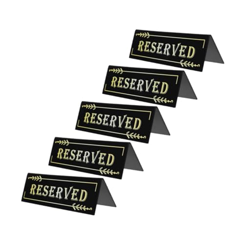 DOITOOL 5 Stück Teiliges Förmiges Acryl Tischschild Doppelseitig Stabile Sichtbare Reservierungsschilder für Hochzeit Restaurant Tagungen Leichte und Langlebige Gästesitzkennzeichnung DOITOOL 5 Stück Teiliges Förmiges Acryl Tischschild Doppelseitig Stabile Sichtbare Reservierungsschilder für Hochzeit Restaurant Tagungen Leichte und Langlebige Gästesitzkennzeichnung von DOITOOL