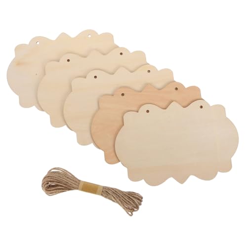 DOITOOL 5 Stück Teiliges Groß aus Nachhaltigem Basswood Naturbelassen mit Juteseil Stabile Leichte Blanko-holztafeln zum Bemalen Gravieren und Kreativen Diy-wand Türdekor DOITOOL 5 Stück Teiliges Groß aus Nachhaltigem Basswood Naturbelassen mit Juteseil Stabile Leichte Blanko-holztafeln zum Bemalen Gravieren und Kreativen Diy-wand Türdekor von DOITOOL
