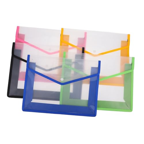 DOITOOL 5 Stück Teiliges Kunststoff Dokumentenmappe mit Schnappverschluss Wasserfest Farblich Sortiert Leicht und Tragbar für Büro und Schule zur Sicheren Datei Papierorganisation DOITOOL 5 Stück Teiliges Kunststoff Dokumentenmappe mit Schnappverschluss Wasserfest Farblich Sortiert Leicht und Tragbar für Büro und Schule zur Sicheren Datei Papierorganisation von DOITOOL