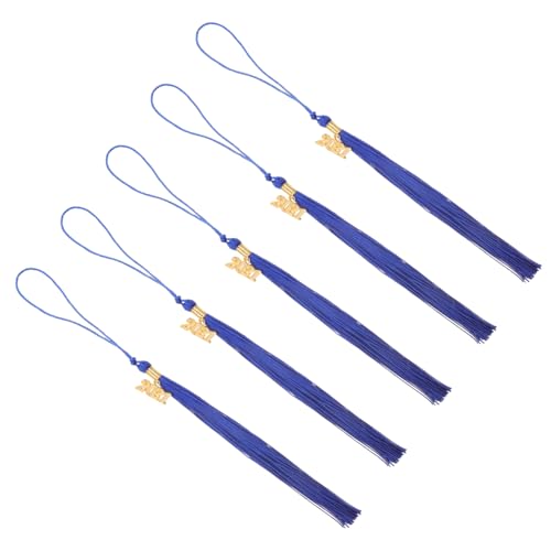 DOITOOL 5 Stück Teiliges Langer Doktorhut Quasten Anhänger Graduation Dekoration Polyester Abschlussfeier für Bachelor und Doktorabschluss von DOITOOL