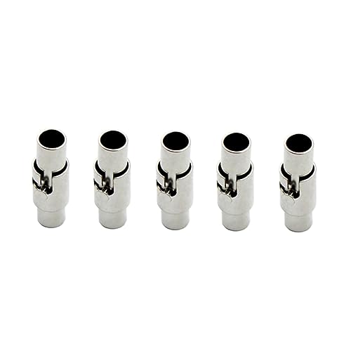 DOITOOL 5 Stück Teiliges Lederband Endkappen mit Starkem Magnetverschluss und Sicherungsmechanismus Geeignet für Lederbänder für Armband und Halskettenherstellung Einfaches Öffnen und DOITOOL 5 Stück Teiliges Lederband Endkappen mit Starkem Magnetverschluss und Sicherungsmechanismus Geeignet für Lederbänder für Armband und Halskettenherstellung Einfaches Öffnen und von DOITOOL