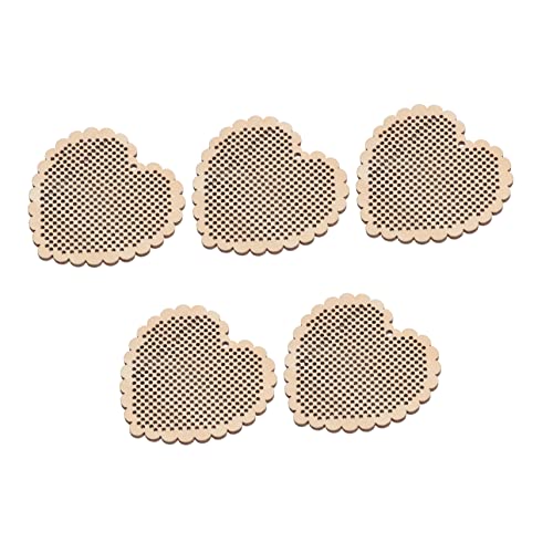DOITOOL 5 Stück Teiliges Mini Kreuzstich Holzchips Vorgebohrt zum Bemalen Diy Holzanhänger für Handarbeiten Geschenkideen Einfache Handhabung Langlebig und Dekorativ DOITOOL 5 Stück Teiliges Mini Kreuzstich Holzchips Vorgebohrt zum Bemalen Diy Holzanhänger für Handarbeiten Geschenkideen Einfache Handhabung Langlebig und Dekorativ von DOITOOL