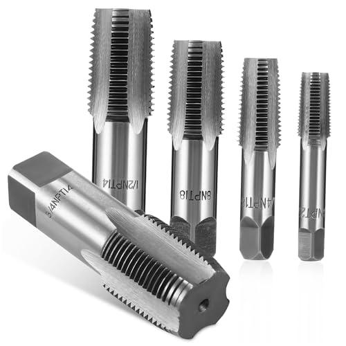 DOITOOL 5 Stück Teiliges Npt Rohrgewinde Gewindebohrer Set Kohlenstoffstahl für Sanitärinstallationen Auto Reparaturen und Maschinenwartung Tragbare Aufbewahrungstasche DOITOOL 5 Stück Teiliges Npt Rohrgewinde Gewindebohrer Set Kohlenstoffstahl für Sanitärinstallationen Auto Reparaturen und Maschinenwartung Tragbare Aufbewahrungstasche von DOITOOL
