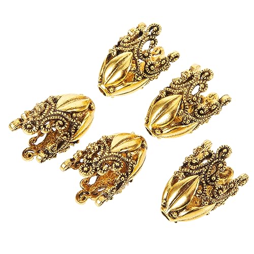 DOITOOL 5 Stück Teiliges Perlenkappen für Diy Schmuckherstellung für Armbänder und Bastelprojekte Hochwertige Langlebige Endkappen für Designs von DOITOOL