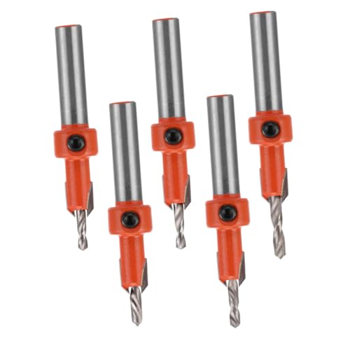 DOITOOL 5 Stück Teiliges Senkbohrer Set für Holz Selbstschneidend mit Verschleißfestem Legierungskopf Präzise Stufenbohrer für Möbelbau und Holzarbeiten Zeitsparend und Einfach zu DOITOOL 5 Stück Teiliges Senkbohrer Set für Holz Selbstschneidend mit Verschleißfestem Legierungskopf Präzise Stufenbohrer für Möbelbau und Holzarbeiten Zeitsparend und Einfach zu von DOITOOL