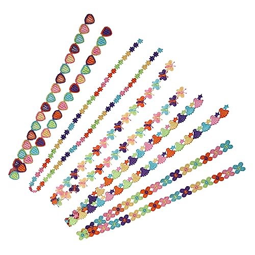 DOITOOL 5 Stück Teiliges Set Besticktes Spitzenband Mehrfarbige Diy Bastel und Bekleidungsaccessoires Atmungsaktivem Seidenband für Dekorationen und Kreative Projekte DOITOOL 5 Stück Teiliges Set Besticktes Spitzenband Mehrfarbige Diy Bastel und Bekleidungsaccessoires Atmungsaktivem Seidenband für Dekorationen und Kreative Projekte von DOITOOL
