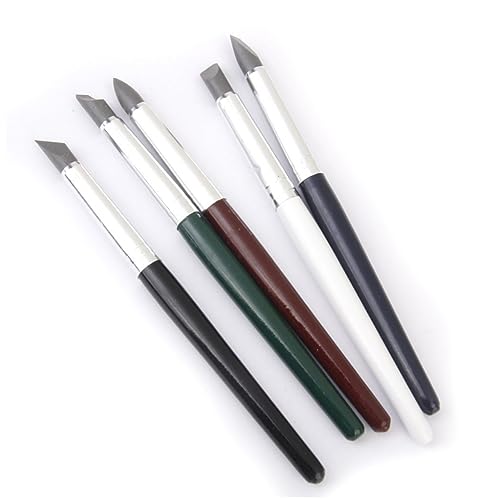 DOITOOL 5 Stück Teiliges Set Silikon Modellierwerkzeug für Töpfern zum Formen Schnitzen und Modellieren für Kreative Bastelprojekte von DOITOOL