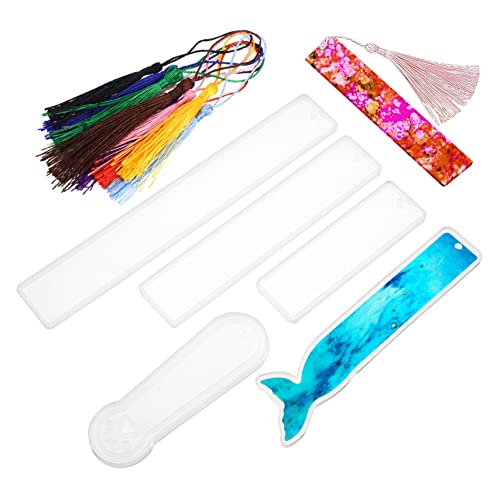 DOITOOL 5 Stück Teiliges Silikon Lesezeichen Formen Set mit Bunten Quasten Glatte Kanten Flexibel und Langlebig für Diy Lesezeichen Anhänger Schlüsselanhänger und Bastelprojekte DOITOOL 5 Stück Teiliges Silikon Lesezeichen Formen Set mit Bunten Quasten Glatte Kanten Flexibel und Langlebig für Diy Lesezeichen Anhänger Schlüsselanhänger und Bastelprojekte von DOITOOL
