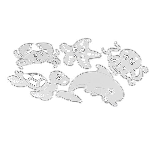 DOITOOL 5 Stück Teiliges Stanzformen für Tiere Metall Schneidewerkzeuge für Scrapbooking und Prägearbeiten für Diy Karten und Bastelprojekte von DOITOOL