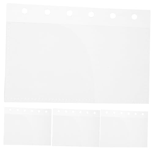 DOITOOL 5 Stück Teiliges Transparente Budget Binder Taschen Wiederverwendbare Lose Hüllen Doppellagige Einlagen für Sparbuch Organizer Dokumentenfächer Passend für Ringordner von DOITOOL