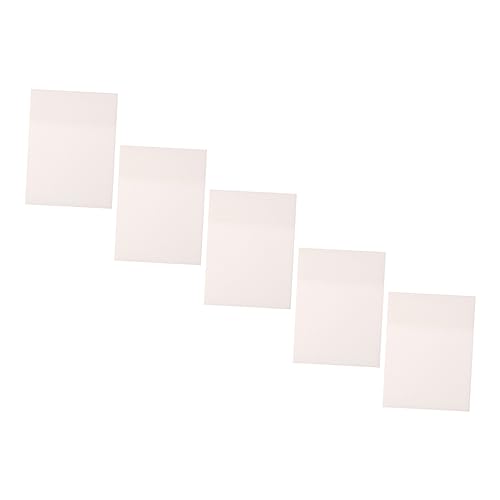 DOITOOL 5 Stück Teiliges Transparente Wasserdichte Memo Pads Selbstklebende Notizblätter für Büro Schule und Zuhause für Lehrer Schüler und Büroangestellte von DOITOOL
