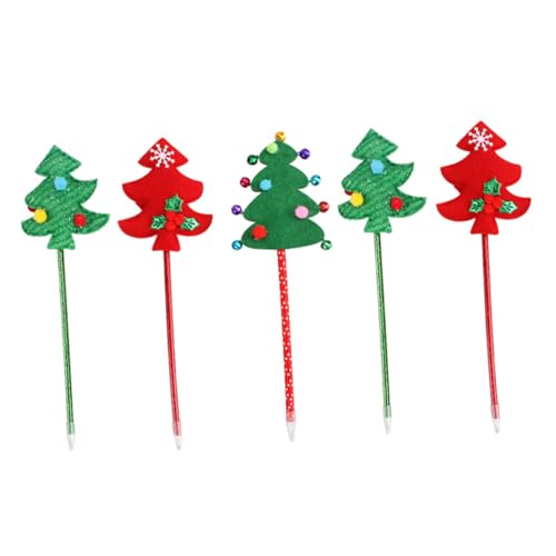 DOITOOL 5 Stück Teiliges Weihnachtskugelschreiber mit Weihnachtsbaum Design Kreative Schreibwaren für Schüler Umweltfreundliche Kunststoff Kugelschreiber als für Weihnachtsfeier DOITOOL 5 Stück Teiliges Weihnachtskugelschreiber mit Weihnachtsbaum Design Kreative Schreibwaren für Schüler Umweltfreundliche Kunststoff Kugelschreiber als für Weihnachtsfeier von DOITOOL