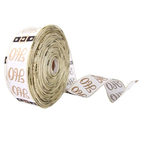 DOITOOL 5 Stück Weihnachtliches Geschenkband Weiß Satinband Hochwertiges DIY Schleifenband für Weihnachtsbaum Deko Geschenkverpackung Girlanden und Bastelarbeiten DOITOOL 5 Stück Weihnachtliches Geschenkband Weiß Satinband Hochwertiges DIY Schleifenband für Weihnachtsbaum Deko Geschenkverpackung Girlanden und Bastelarbeiten von DOITOOL
