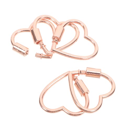 DOITOOL 5 Stück Zubehör Verbinder Herz Halsketten Karabinerverschlüsse Für Halsketten Karabinerschmuck Herz Schlüsselanhänger Clip Herzförmiger Karabiner Halskettenverschluss DOITOOL 5 Stück Zubehör Verbinder Herz Halsketten Karabinerverschlüsse Für Halsketten Karabinerschmuck Herz Schlüsselanhänger Clip Herzförmiger Karabiner Halskettenverschluss von DOITOOL