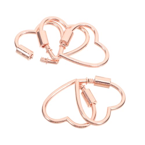 DOITOOL 5 Stück Zubehöranschluss Herz-karabiner-clip Halskette Magnetverschluss Stark Silberne Schließe Karabiner Halskette Herzschlüsselketten Kettenverlängerungen Roségold Zinklegierung DOITOOL 5 Stück Zubehöranschluss Herz-karabiner-clip Halskette Magnetverschluss Stark Silberne Schließe Karabiner Halskette Herzschlüsselketten Kettenverlängerungen Roségold Zinklegierung von DOITOOL