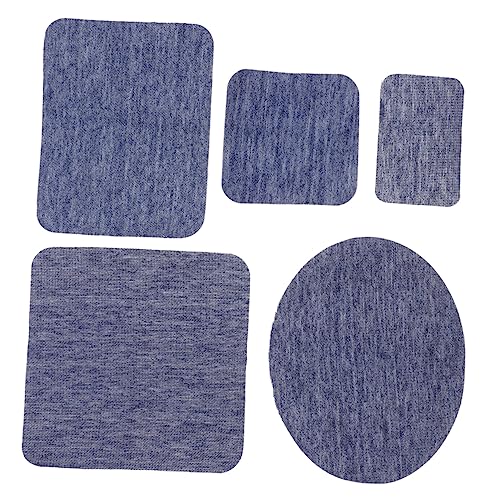 DOITOOL 5 Stück gestickte Aufnäher jeans patches Jeans-Patch Bügelflicken für Kleidung Kleiderflicken für Löcher Stoff Aufnäher zum Aufnähen von Denim-Patches für Jacken Flicken für Jacken von DOITOOL
